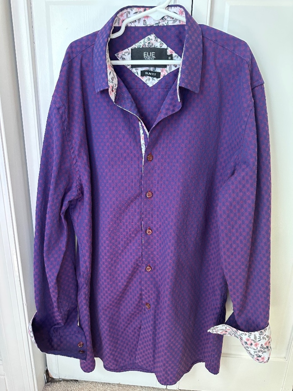 Purple Elie Balleh Milano Italy collection button down